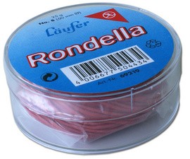 Läufer Gummiringe RONDELLA in Dose, rot, 25 mm, 25 g