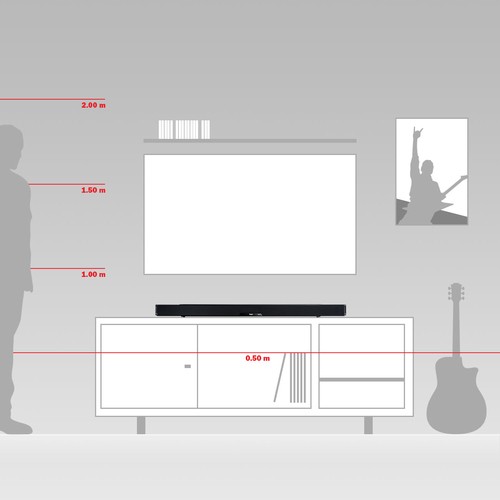 TEUFEL TEUFEL CINEBAR LUX Soundbar 150W black