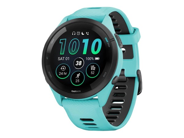 GARMIN GARMIN Forerunner 265 - 46 mm Aqua intelligente Uhr mit Riemen