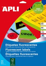 agipa Adress-Etiketten, 99,1 x 67,7 mm, neongelb
