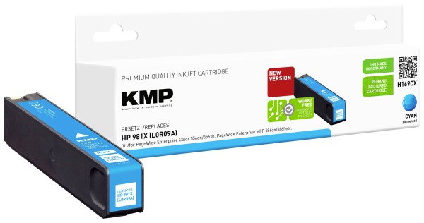 KMP KMP Patrone HP NR.981X cyan pigm. 10000 S. H169CX refilled