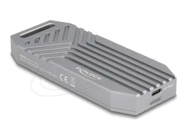 DELOCK M.2 NVMe SSD Gehäuse USB 40 Gbps - werkzeugfrei 42033