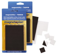 magnetoplan Takkis im Blister, selbstklebend, schwarz