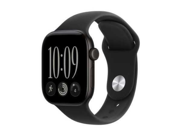 APPLE Watch S12 Aluminium Cellular 42mm Schwarz (Sportarmband schwarz) M/L MJG14ZR/A