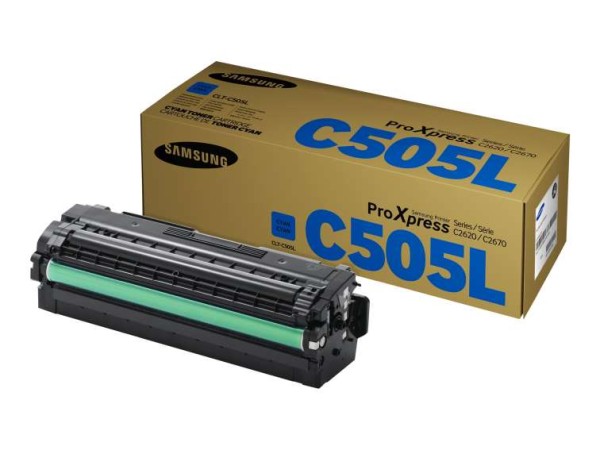 SAMSUNG CLT C505L Cyan Tonerpatrone (SU035A) SU035A
