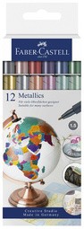 FABER-CASTELL Metallics Marker, 12er Kartonetui