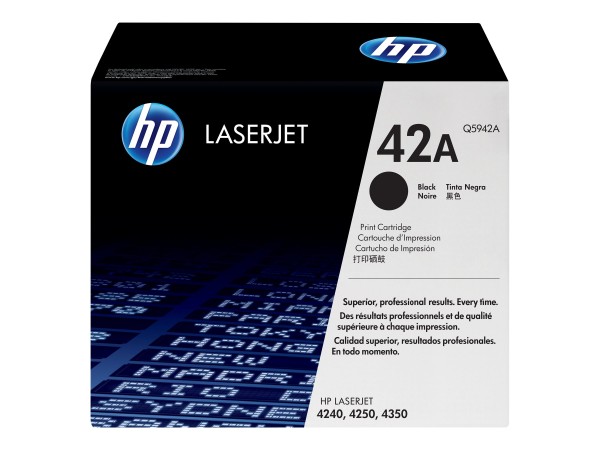 HP 42A Schwarz LaserJet Tonerpatrone (Q5942A) Q5942A