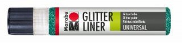 Marabu Glitzerfarbe Glitter-Liner, glitter-petrol, 25 ml