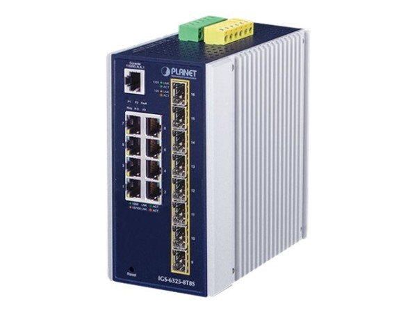 PLANET TECHNOLOGY PLANET TECHNOLOGY IP30 Industrial L3 8-Port