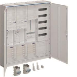 HAGER HAGER Komplettschrank univ.Z ZB34SEQ29EN 1100mm 2ZP 4feld Res SG BKEI VT5 APZ SL