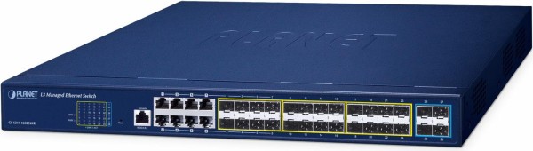PLANET TECHNOLOGY PLANET TECHNOLOGY 16-Port Managed Switch w/ Redundant Power