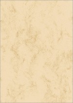sigel Marmor-Papier, A4, 90 g/qm, Feinpapier, sandbraun