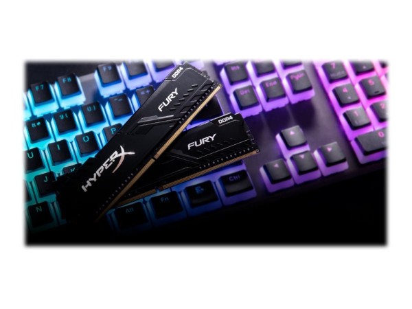 KINGSTON HyperX Fury schwarz 8GB Kit (2x4GB) HX426C16FB3K2/8