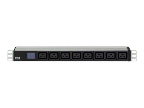 BACHMANN 800.2154 - 48,30cm (19") 1HE 8 x IEC320 C19 Steckdosenleiste schwa 800.2154