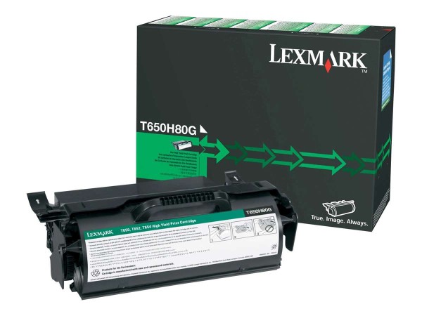 LEXMARK Schwarz Tonerpatrone T650H80G