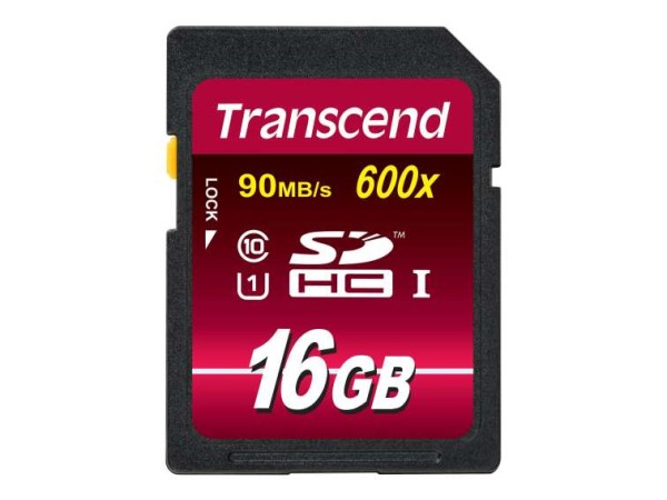 TRANSCEND Speicherkarte / SD / 16GB / Class 10 / U TS16GSDHC10U1