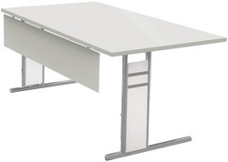 kerkmann Anbau-Schreibtisch Form 4, (B)1.000 mm, weiß