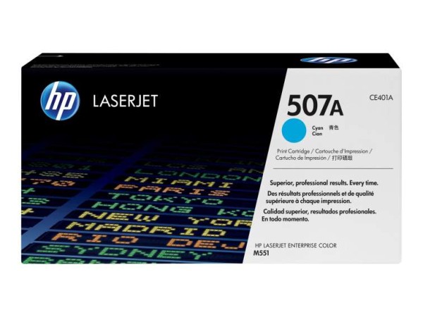 HP 507A Cyan LaserJet Tonerpatrone (CE401A) CE401A