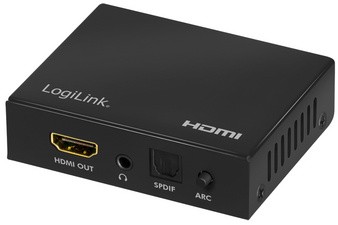 LogiLink 4K/60Hz HDMI Audio Extraktor, schwarz