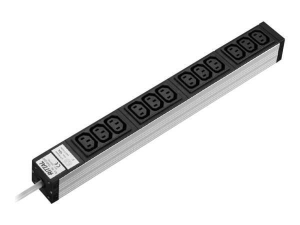 RITTAL RITTAL - Steckdosenleiste (Rack - einbaufähig) - 12 Ausgangsstecker - 1U - 2 m