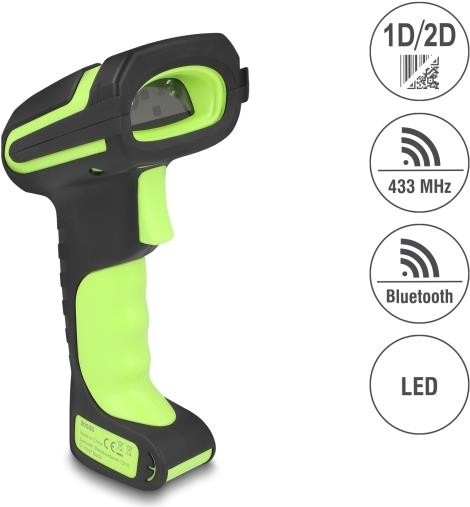 DELOCK DELOCK Industrie Barcode Scanner 1D/2D 433MHz/Bluetooth