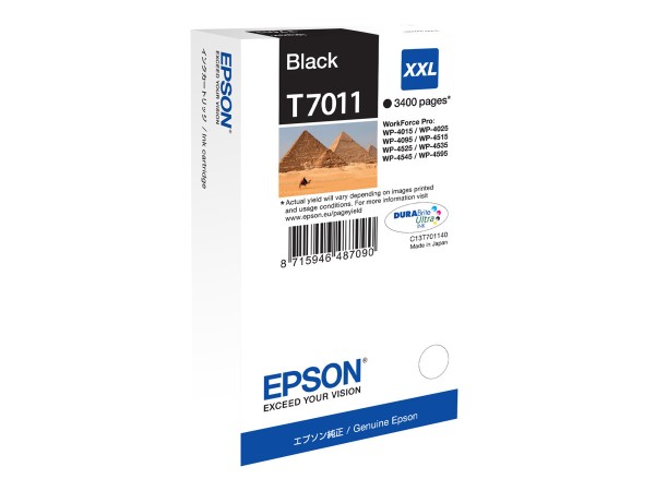 EPSON T7011 Größe XXL Schwarz Tintenpatrone C13T70114010