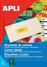 agipa Adress-Etiketten, 210 x 297 mm, gelb