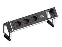 BACHMANN Steckdosenleiste Desk2 3xCH T13 90° 1xAbd 902.208