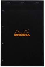 RHODIA Notizblock No. 20, DIN A4+, kariert, schwarz