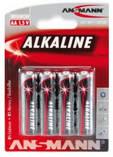 ANSMANN Alkaline Batterie "RED", Mignon AA, 4er Blister