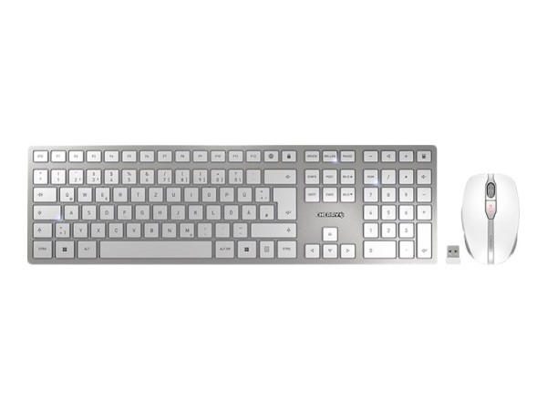 CHERRY CHERRY DW 9100 SLIM DE Layout silber/weiß