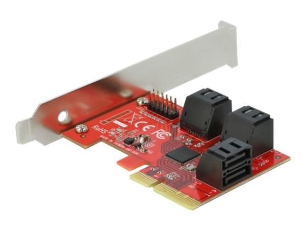 DELOCK DELOCK 6 Port SATA PCI Express x4 Karte - Low Profile Formfaktor