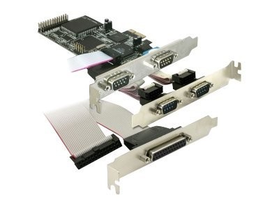 DELOCK DELOCK PCI Express Karte 4x Seriell, 1x Parallel