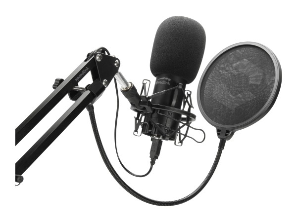 SPEED-LINK SPEED-LINK Volity Ready USB-Studiomikrofon Schwarz