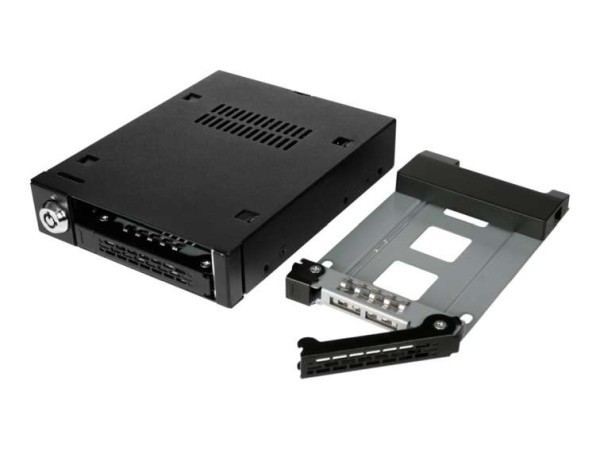 IcyDock Dual-Bay 2,5" SATA 6GBit/s bk | Sicherheitsschloss MB992SK-B