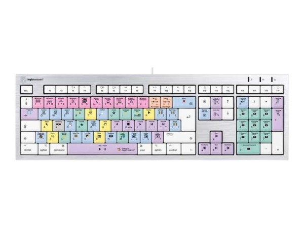 LOGIC-KEYBOARD LKB-FCPX10-CWMU-UK USB QWERTY UK Englisch Mehrfarben Tastatu LKB-FCPX10-CWMU-UK