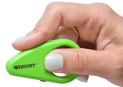 WESTCOTT Mini-Cutter, Kartonöffner, mit Keramikklinge, grün