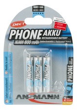 ANSMANN maxE NiMH Akku, Micro AAA, 800 mAh, 3er Blister