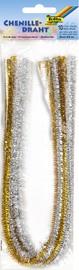 folia Chenilledraht, 8 x 500 mm, gold und silber