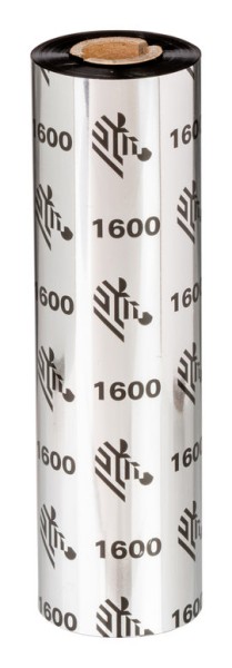 ZEBRA ZEBRA PRINTERS Wax Ribbon, 156mmx450m,1600, Economy Wax, 25mm core (01600BK15645)