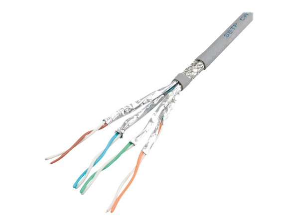 ROLINE ROLINE Kabel Cat7 S/FTP PiMF 300m massiv AWG23 Massivdraht grau