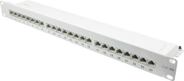 GOOD CONNECTIONS Patchpanel 19"Cat. 6A 24-P 1HE reinweiß GC-N0146