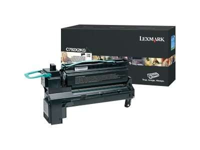 LEXMARK Besonders hohe Ergiebigkeit Schwarz Tonerpatrone LCCP C792X2KG