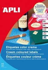 agipa Universal-Etiketten oval, 63,5 x 42,3 mm, creme