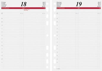 rido idé Terminplaner "Timing 2", DIN A6, schwarz, Lasche