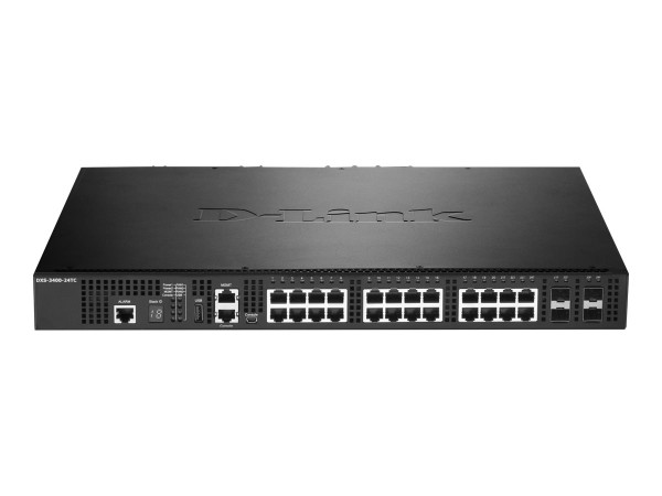D-LINK 24-Port Layer2 Managed 10G Stack Switch 4x Combo DXS-3400-24TC