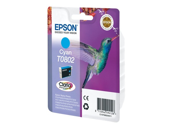 EPSON EPSON T0802 Cyan Tintenpatrone