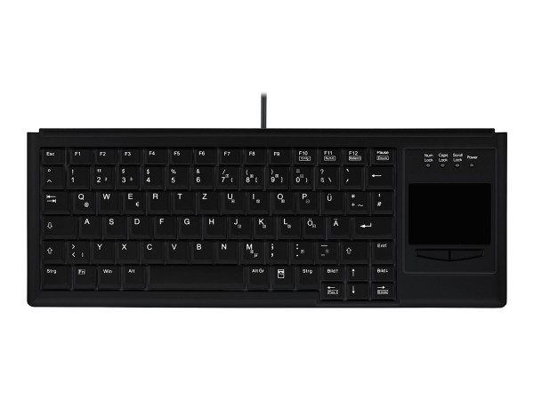 CONTOUR CONTOUR ACTIVE KEY Industry 4.0 Compact Ultraflat Touchpad Keyboard USB Black