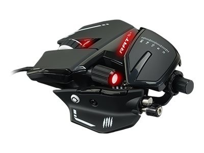 MAD CATZ MAD CATZ R.A.T. 8+ Gaming Maus Schwarz - Maus - Optisch (MR05DCINBL000-0)