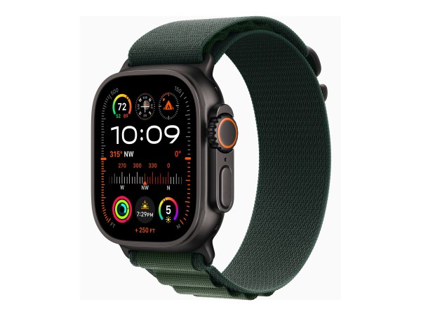 APPLE Watch Ultra 2 GPS + Cellular 49mm Black Titanium Case with Dark Green MX4R3FD/A